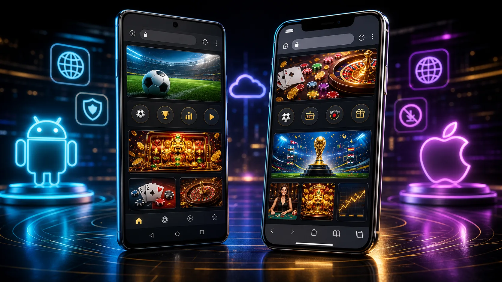 Experiência netbet compatível com Android e iOS no navegador mobile